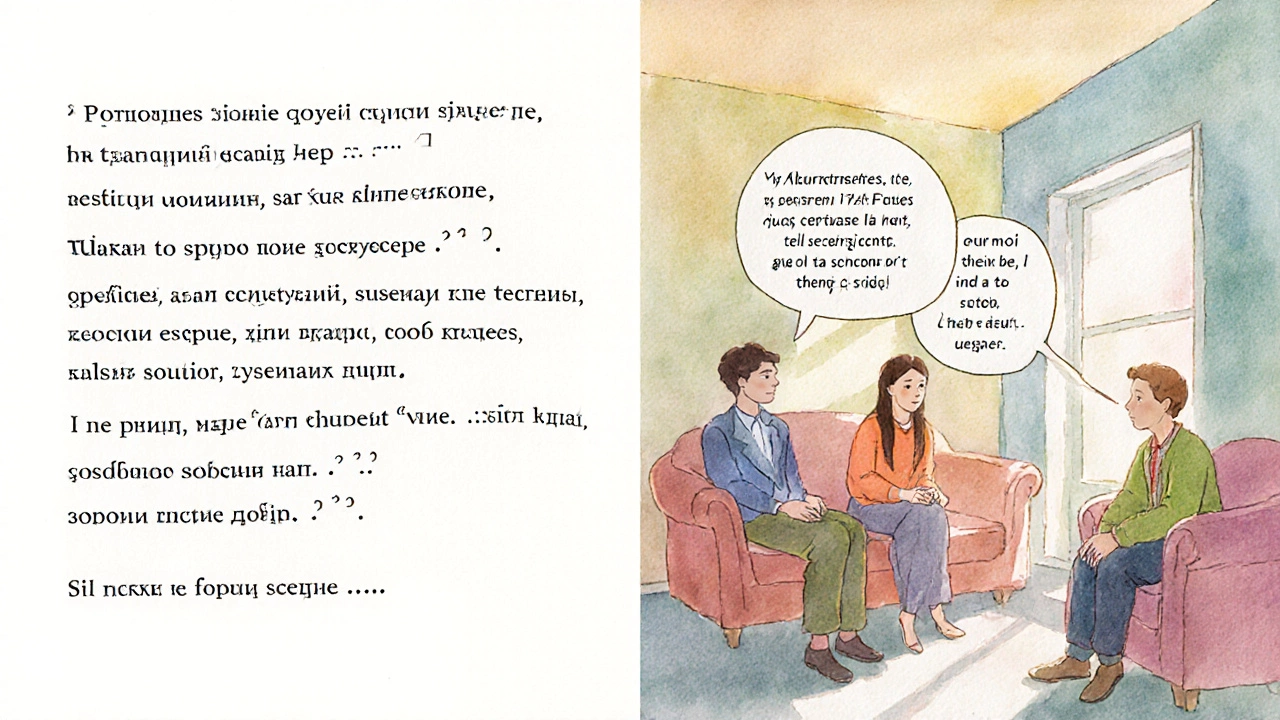 Сравнение диалога в кавычках и с тире в двух панелях.